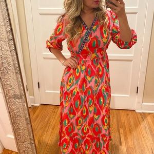 Long multicolor dress